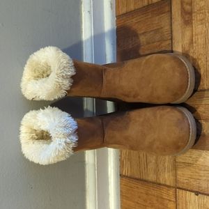 Cat & Jack girls shearling boots size 11